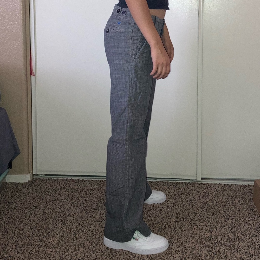 American eagle outfitters wide leg plaid pant